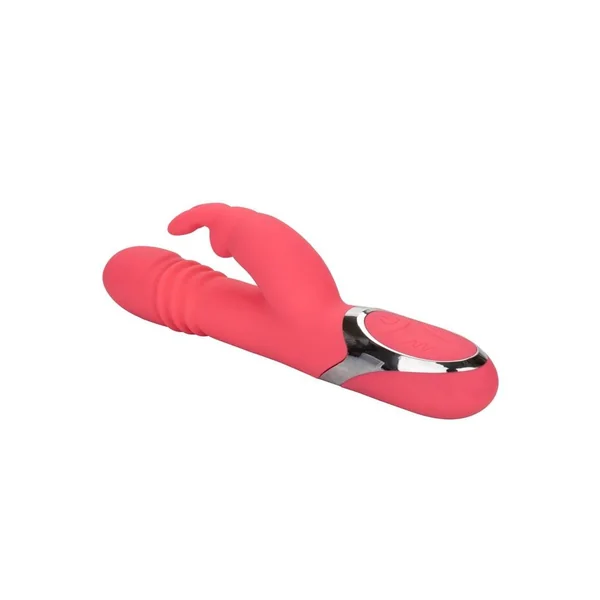 Enchanted Exciter Rechargeable Silicone Thrusting Rabbit Vibrator - Pink