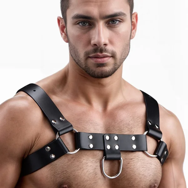 English Bull Dog Leather Chest Harness