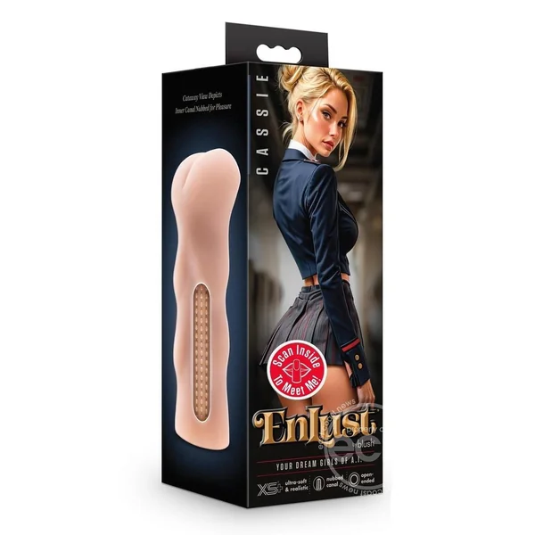 EnLust Cassie Dual End Stroker - Anal - Vanilla