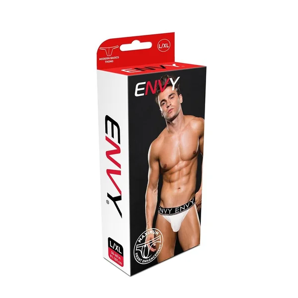 ENVY MODERN BASICS THONG WHITE