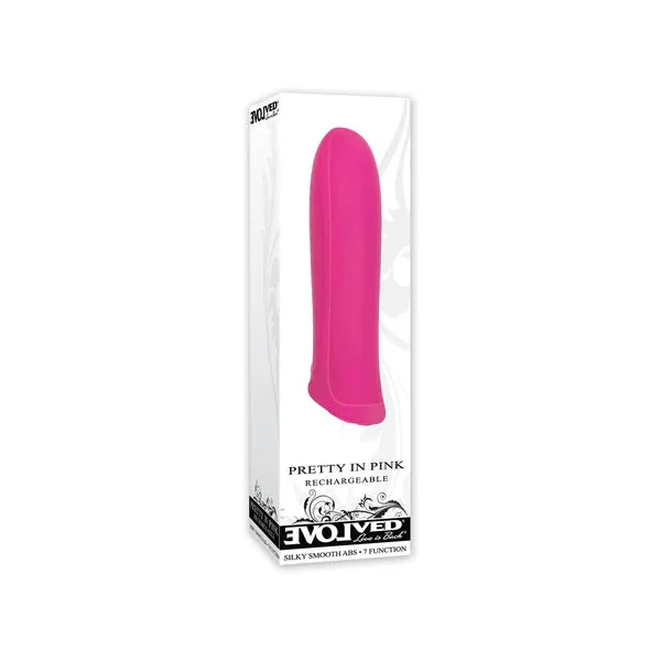 Evolved Pretty in Pink Rechargeable Silicone Bullet Vibrator