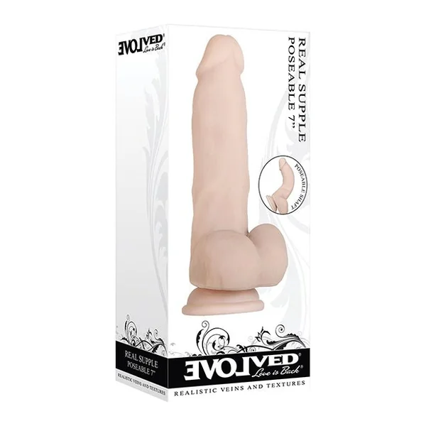 Evolved Real Supple 7' Poseable Dildo Non Vibrating