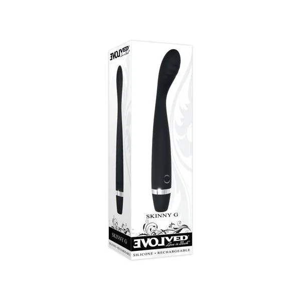 Evolved Skinny G Rechargeable Silicone Sli mline G-Spot Vibrator Black