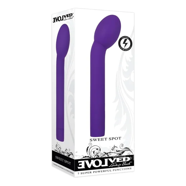 Evolved Sweet Spot Rechargeable Silicone G-Spot Vibrator Purple