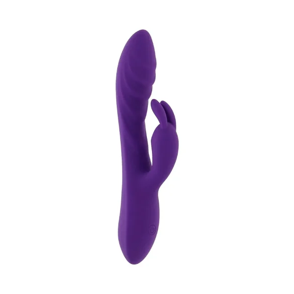 Evolved Wavy Silicone Rechargeable Textured Dual Motor Rabbit Style Vibrator