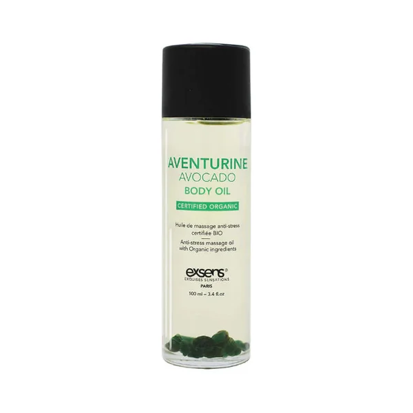 Exsens Body Oil With Aventurine Crystals And Avocado Oil