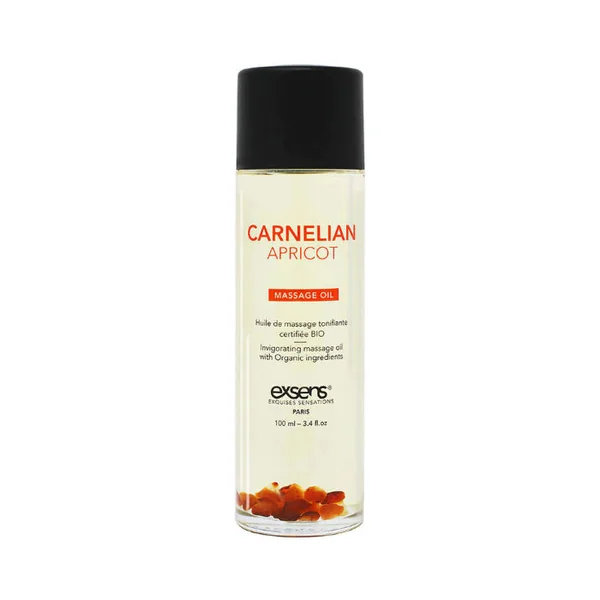 Exsens Body Oil With Carnelian Crystals And Apricot Oil