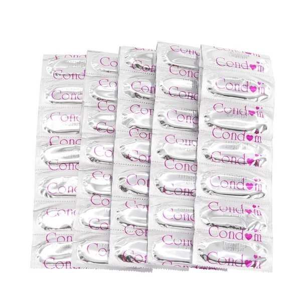 EXVOID 50 PCS Condom for Men Ultra Thin Sex Toy for Men Natural Latex Large Oil Condom Penis Cock Sleeve Extra Lubricated