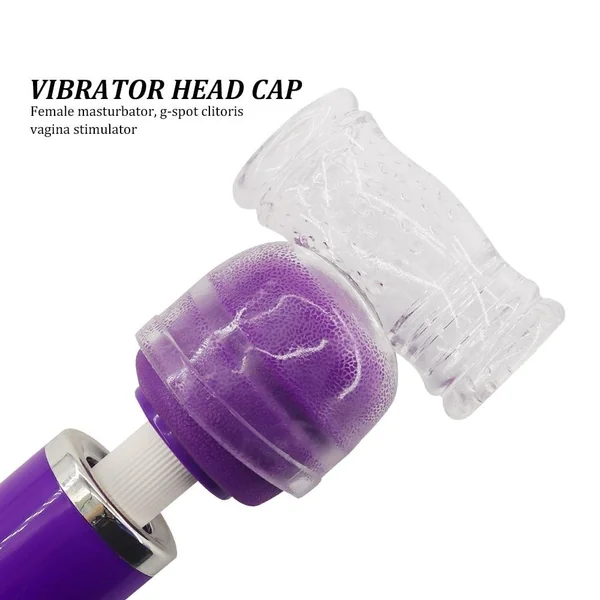 EXVOID AV Rod Head Cap Magic Wand Attachment Head Covers G Spot Vibrators Massager Cap AV Stick Vibrator Accessories Vibrator