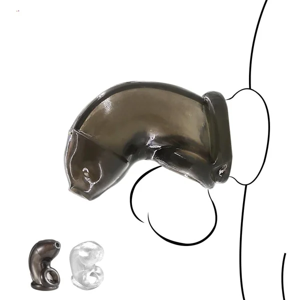 EXVOID Cock Cages Sex Toys for Men Super Soft Delay Time Male Chastity Cock Ring Dildo Enlargement Big Male Penis Extender