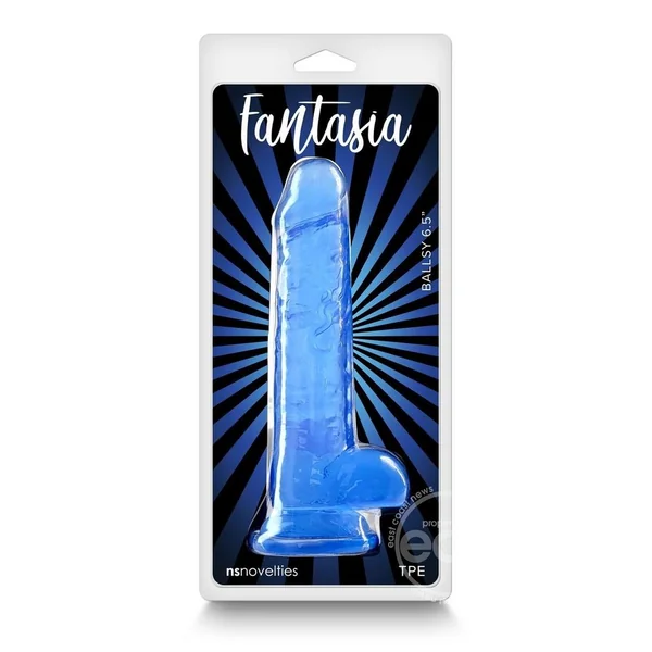 Fantasia Ballsy Dildo 6.5in - Blue
