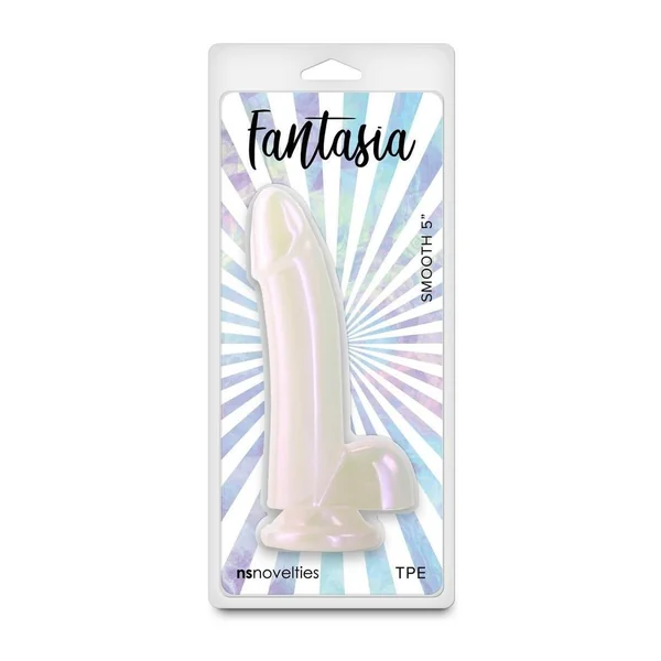 Fantasia Smooth Dildo 5in - White