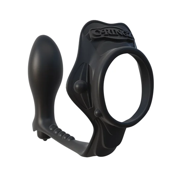 Fantasy C-ringz Rock Hard Ass-gasm Vibrating Ring - Black