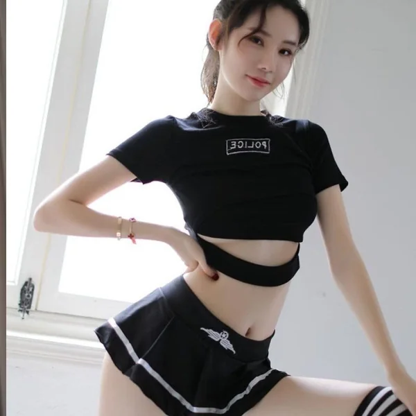 Fashion Women’s Role Playing Sexy Lingerie Uniform Set