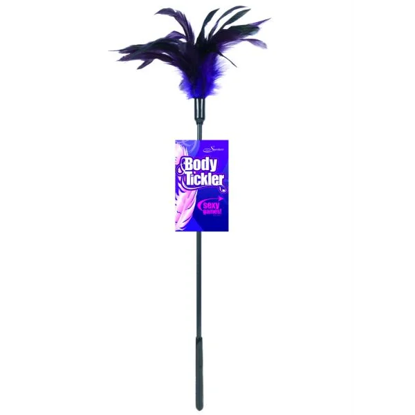Feather Tickler Wand – Black, Red & Violet