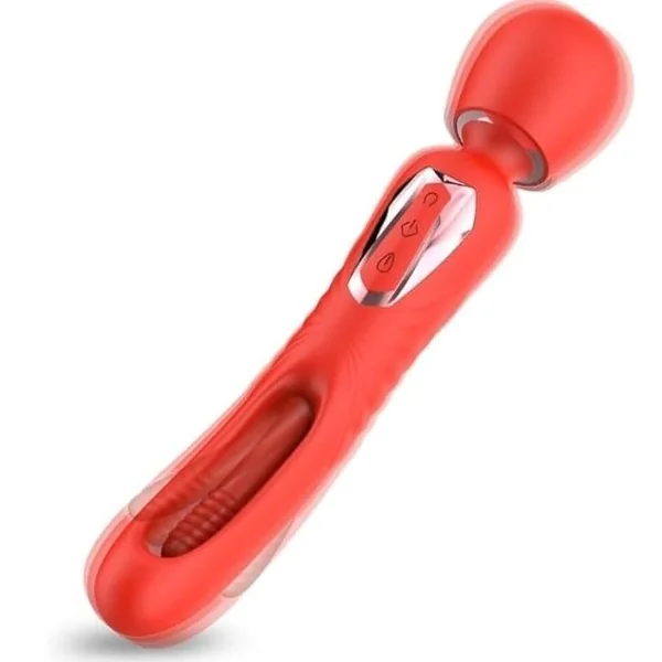 Female AV Vibrator- With 10 Vibration Modes, Adult- G-spot Clitoral Dildo, Adult- Sex- Toys