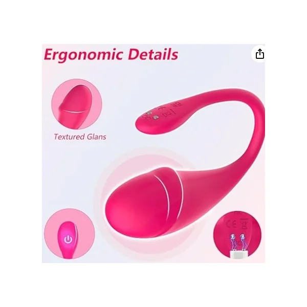 Female Wearable Vibrator, APP Remote Control Adult- Sex- Toys, Long Distance Remote Control G Spot Stimulator Panty Sex- Toy Egg Dildo With 9 Vibration Modes For Women