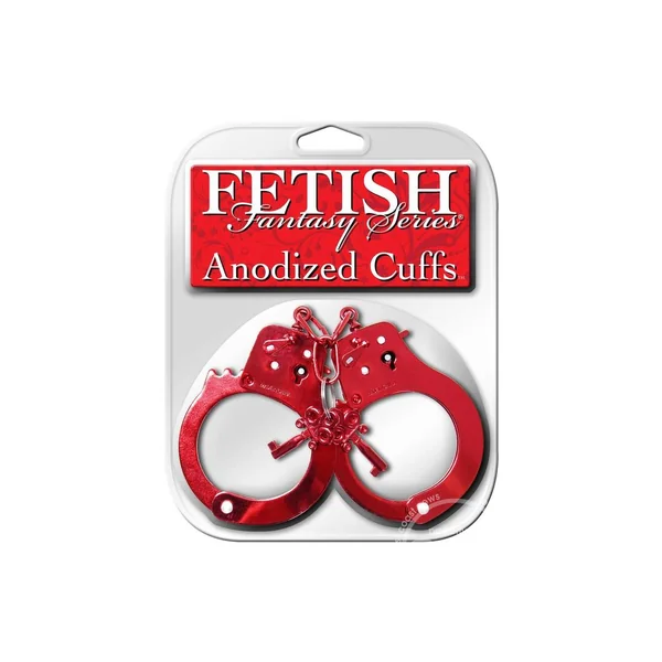 Fetish Fantasy Anodized Cuffs Red