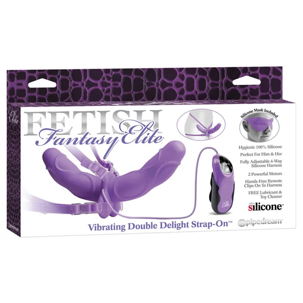 Fetish Fantasy Elite Vibrating Double Delight Strap-On
