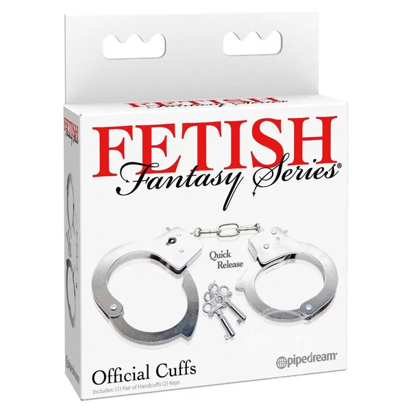 Fetish Fantasy Official Quick Release Handcuffs Silver
