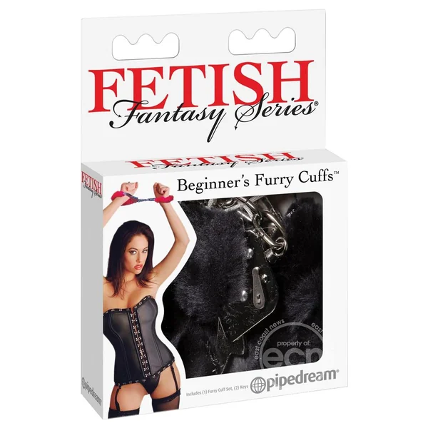 Fetish Fantasy Series Beginner's Furry Cuffs - Black