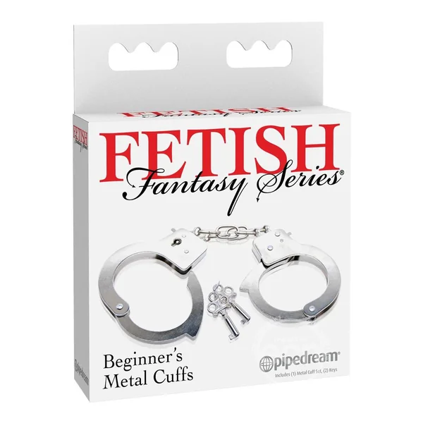 Fetish Fantasy Series Beginner's Metal Cuffs - Silver