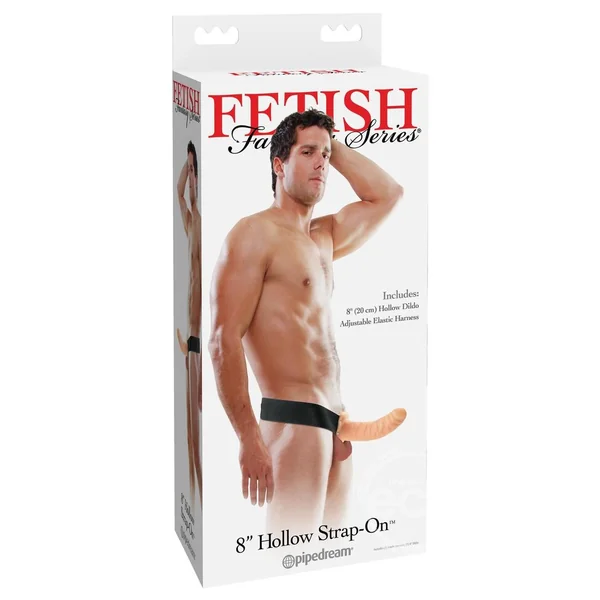 Fetish Fantasy Series Hollow Strap-On Dildo and Adjustable Harness 8in