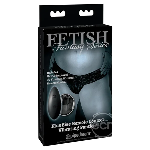 Fetish Fantasy Series Limited Edition Remote Control Panty Vibe Plus Size - Black