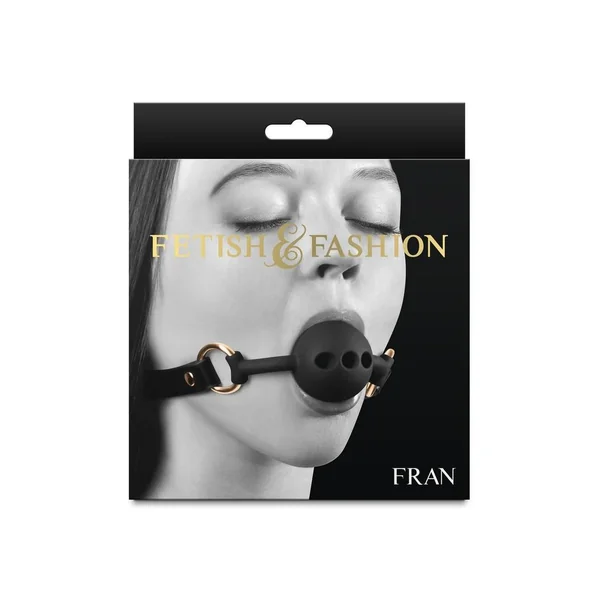 Fetish & Fashion Fran Silicone Ball Gag - Black