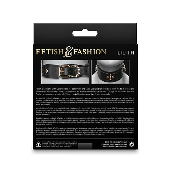 Fetish & Fashion Lilith Collar - Black