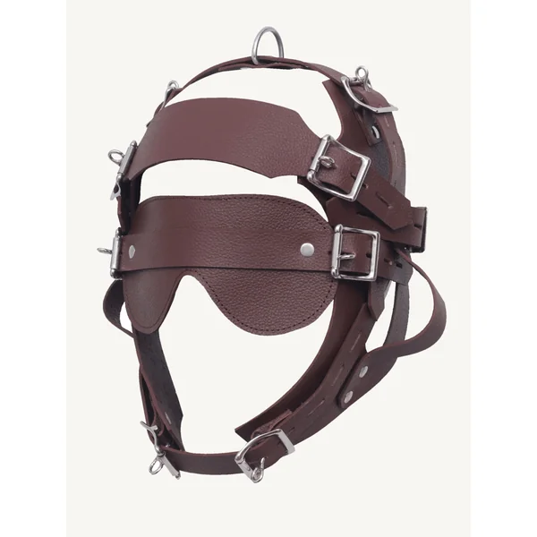 Fetish Leather Bondage Muzzle for Bondage Play