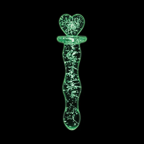 Firefly Glass Heart A Glow In The Dark Wand