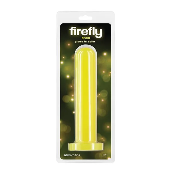 Firefly Thrill Glow in the Dark Dildo - Large - Yellow