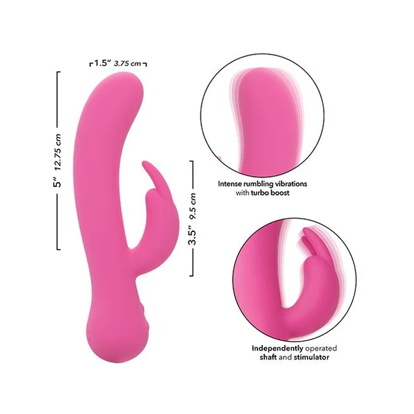 First Time Rechargeable Rabbit Vibrator - Pink