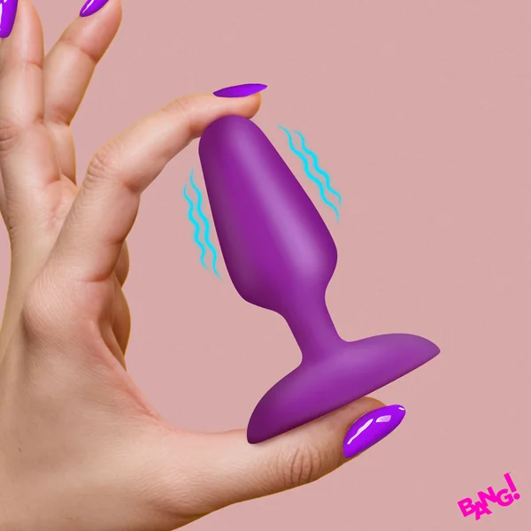 Flexible Vibrating Silicone Butt Plug