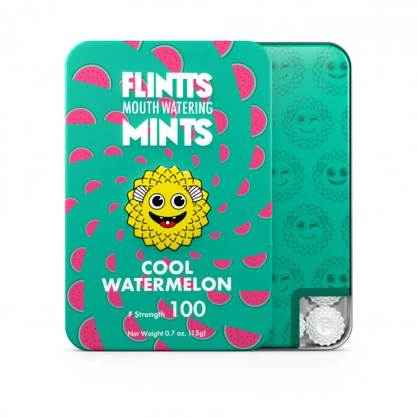 Flintts Mints Mouthwatering Mints Cool Watermelon Flavor