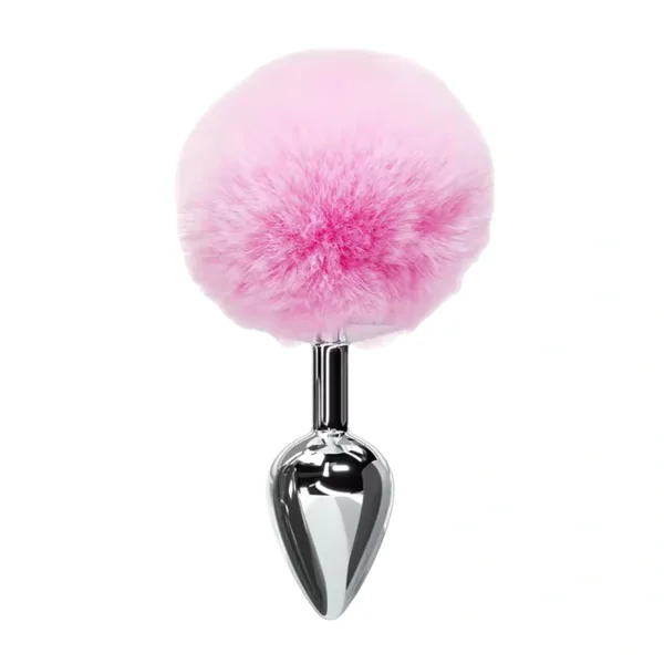 Flirtbud – Rabbit Tail Metal Butt Plug