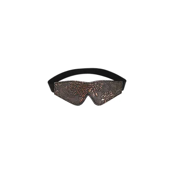 Floral Print Blindfold With Faux Fur Lining