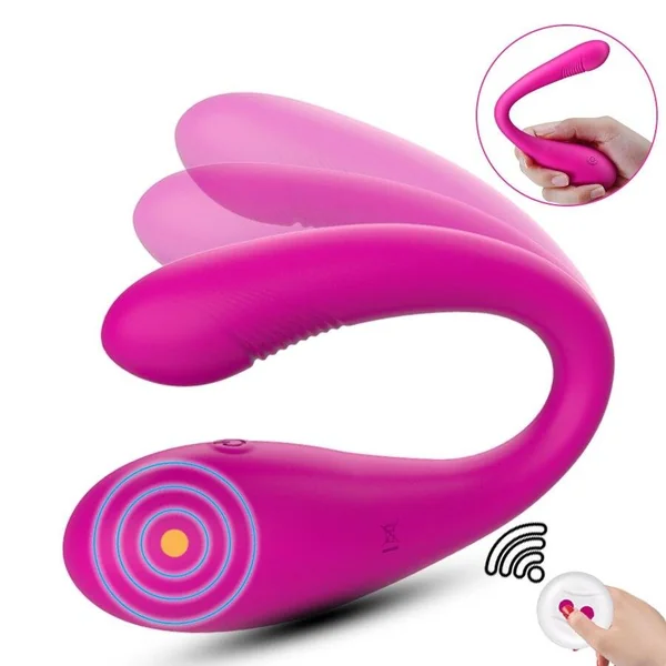 FLXUR Wireless Vibrators For Couples Dildo G Spot Silicone Stimulator Double Vibrators Silicone Sex Toys For Woman Masturbator
