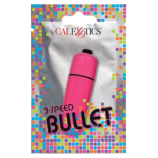 Foil Pack 3-Speed Bullet Vibrator - Pink
