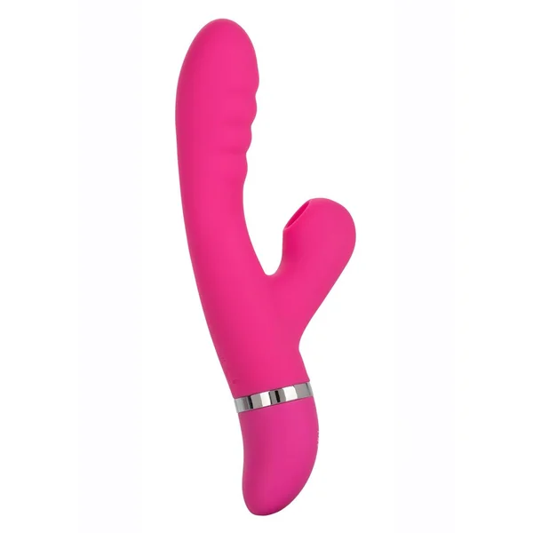 Foreplay Frenzy Pucker Silicone Rabbit Vibrator - Pink