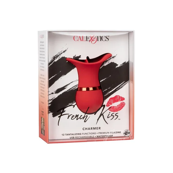 French Kiss Charmer Silicone Clitoral Stimulator - Red