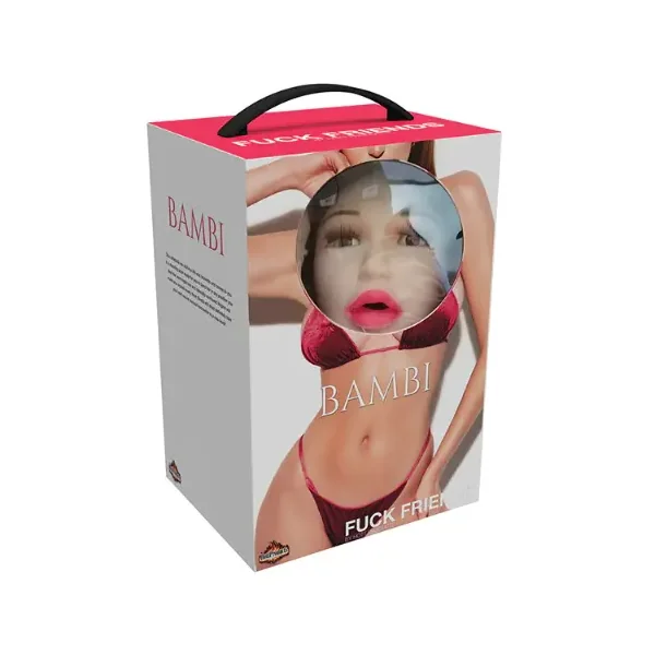 Fuck Friends Bambi Blow-Up Doll with Rechargeable Egg Kit – Blowup Sex Doll (Vanilla)