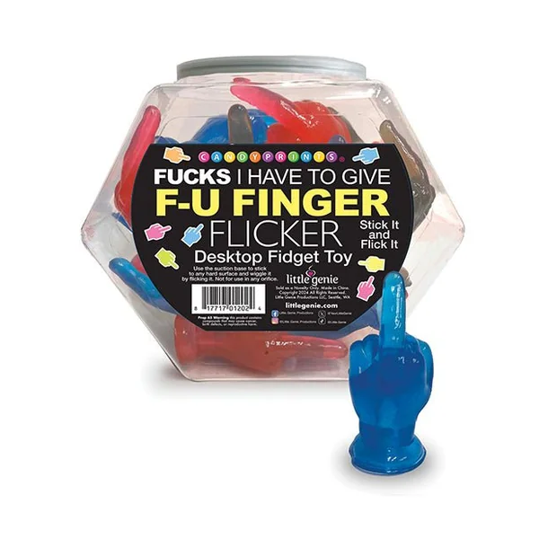 Fucks I Have To Give Finger Flicker Fidget Toy - Fishbowl of 24