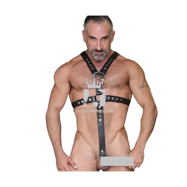 Full Body Leather Bondage Harness For Adults