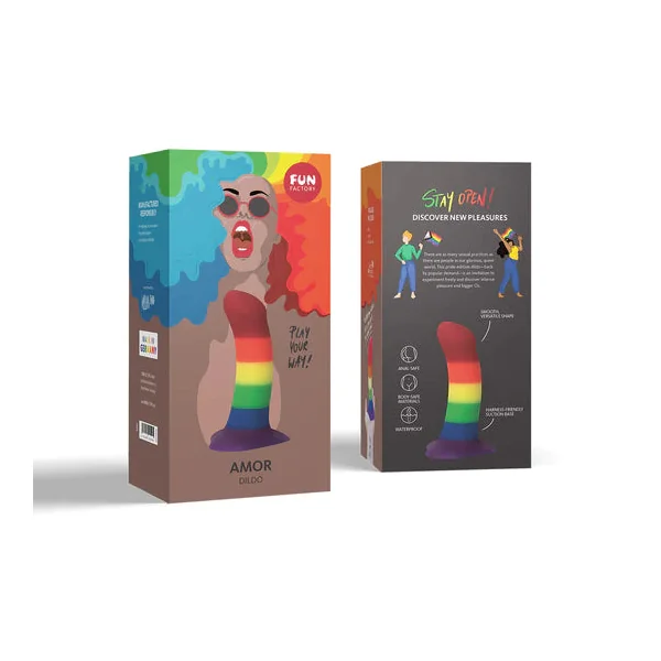 Fun Factory AMOR Special Edition Rainbow Dildo