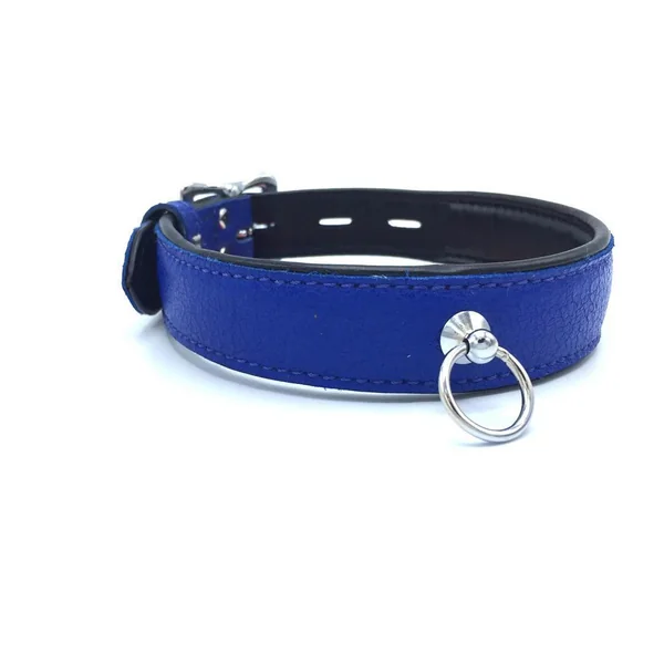 GARMENT LEATHER COLLAR WITH LOCKING BUCKLE