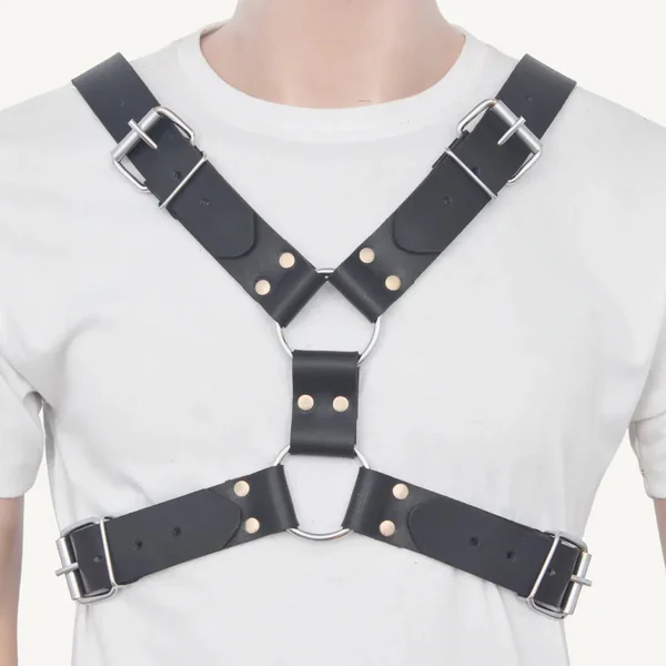 Gay Leather Chest Harness for Men