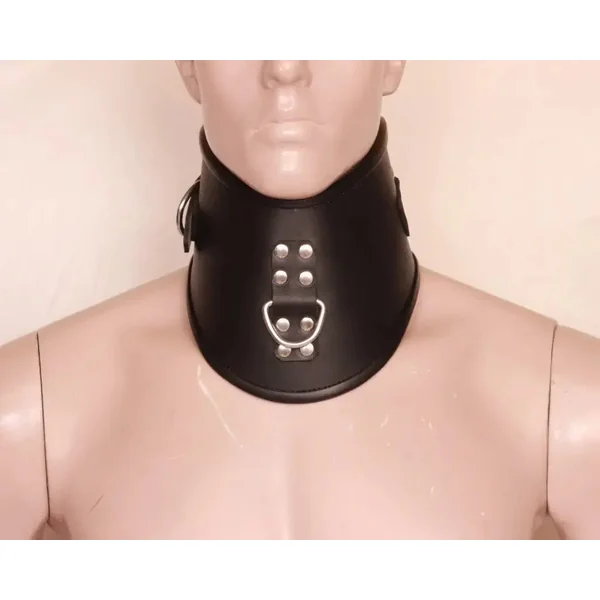 Gay Leather Posture Collar | BDSM Collar for Intense Sessions