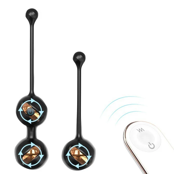 Gem™ Vibrating Kegel Balls – Dual Weighted Ben Wa Set | Tightening, Rechargeable, and Remote-Controlled